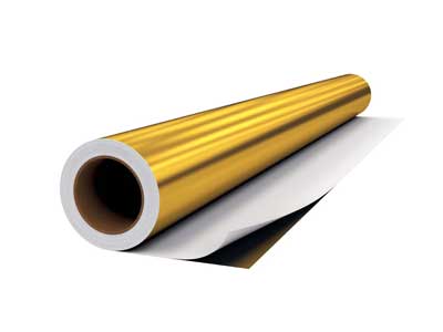 Golden Aluminum foil with paper