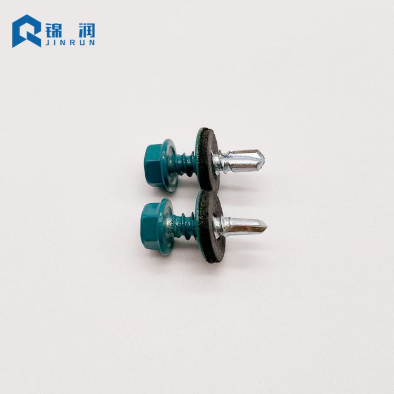 Painted Hex Washer Head Self Drilling Screw with EPDM Washer