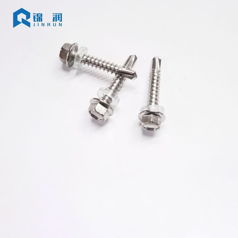 Stainless Steel Hex Washer Head Self Drilling Screw With EPDM Washer