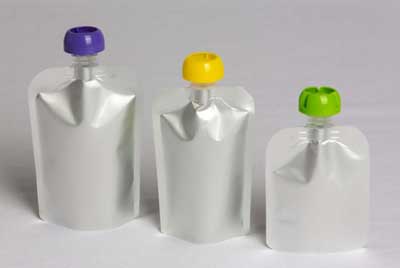 Stand-up pouch are used in the food industry, for example, for packaging puree Alu-Plastic stand-up pouch