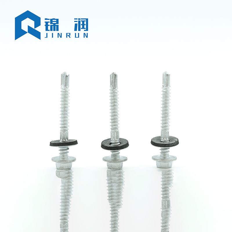 Hex Flange Head Self Drilling Screw With Knurling Two Thrad Ruspert